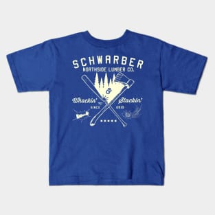 Schwarber North Side Lumber Co_Cream Kids T-Shirt